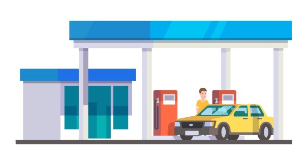 Мультяшная АЗС