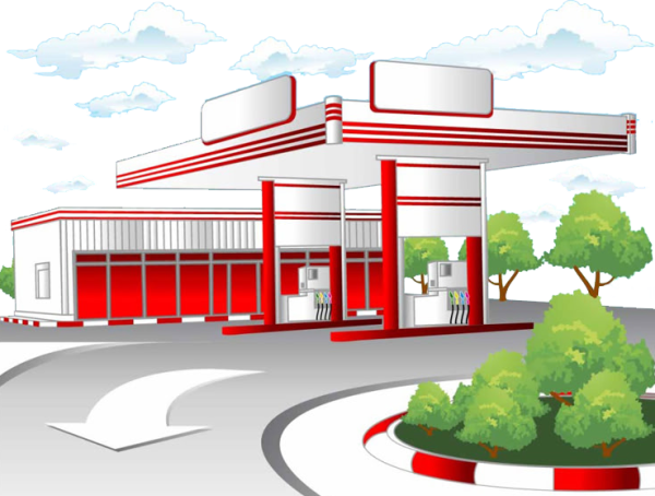 Мультяшная АЗС