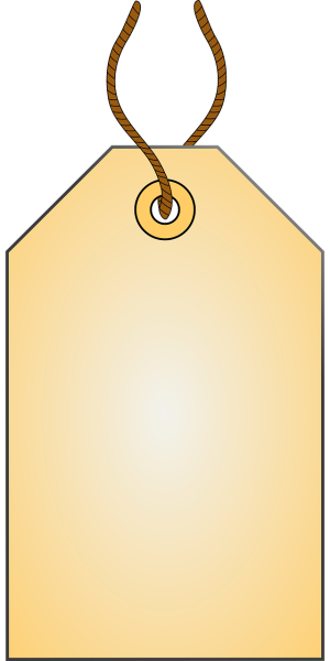 Этикетка на веревке