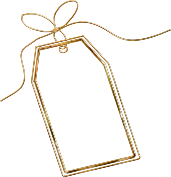 Бирка на прозрачном фоне