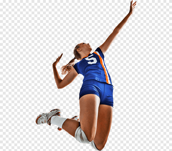 Волейболистка в прыжке