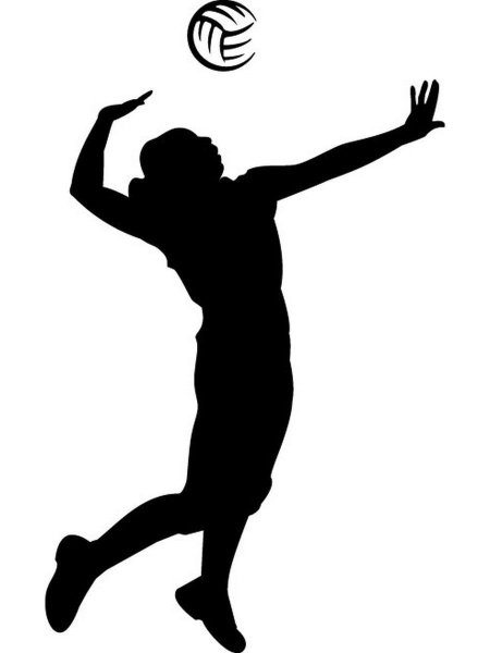 Наклейка волейболист