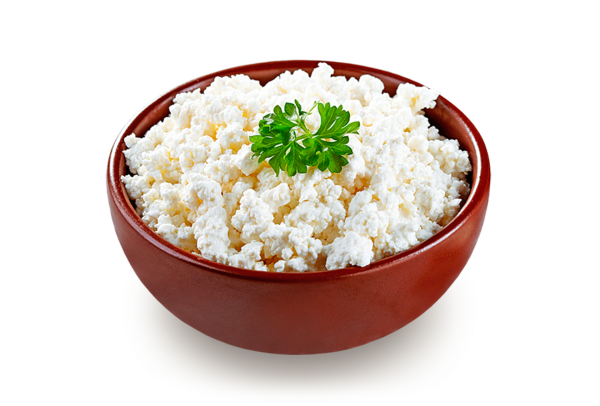 Творог в тарелке