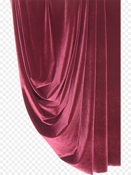 Красные бархатные шторы