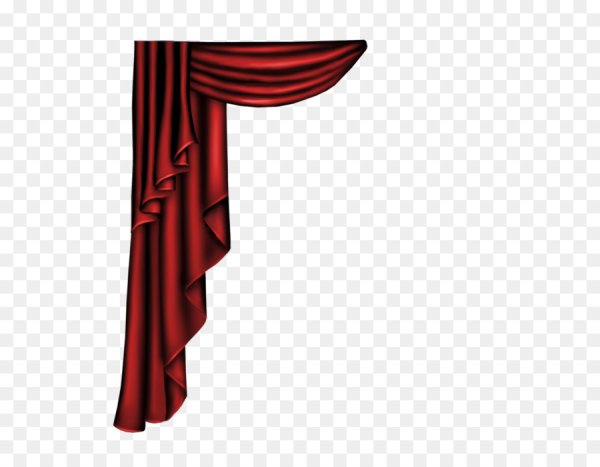 Театральные шторы на прозрачном фоне