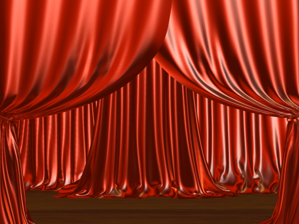 Красная драпировка