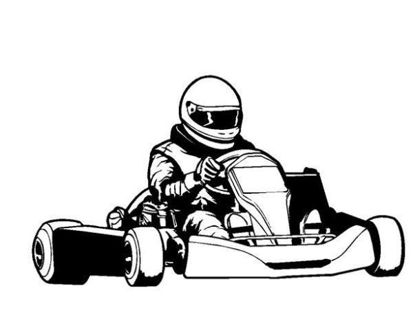 Картинг черно белый