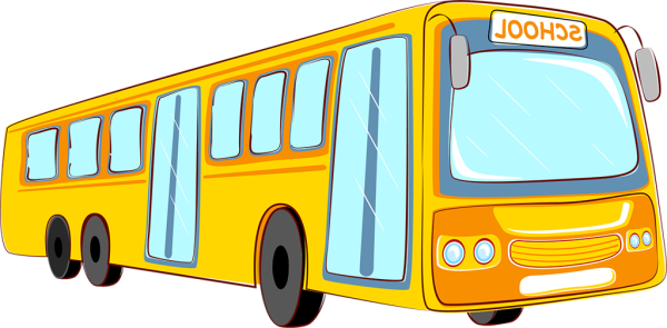 Школьный автобус на прозрачном фоне