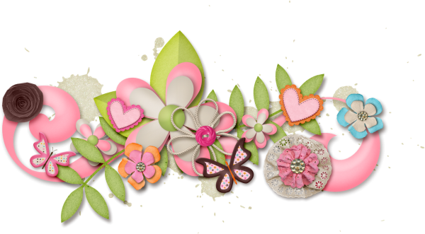 Цветочный скрап