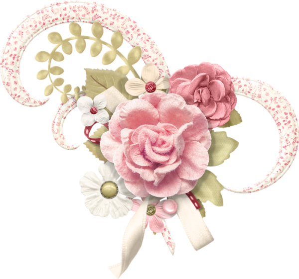 Элементы для скрапбукинга цветы