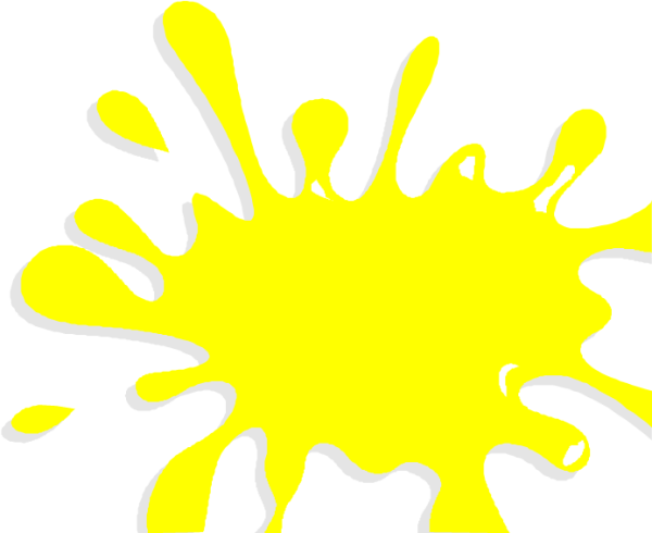 Желтая краска Клякса