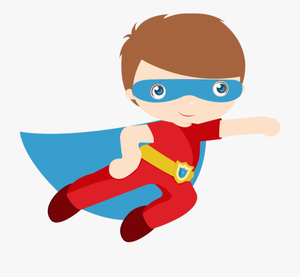 Ребенок Супергерой вектор