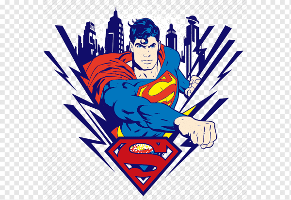 Супермен на прозрачном фоне