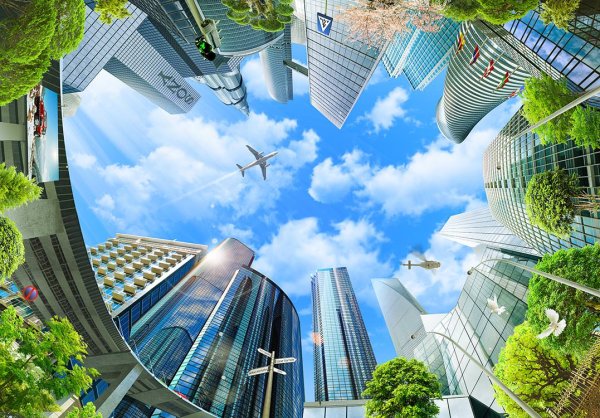 Небоскребы и природа