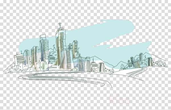 Город нарисованный в далеке