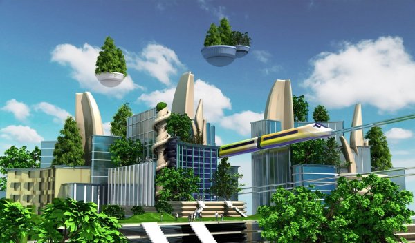 Город в далеком будущем