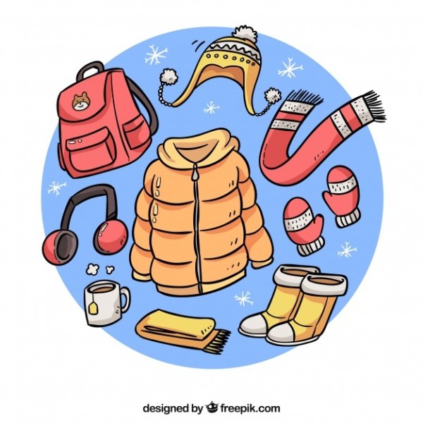 Зимние вещи картинки