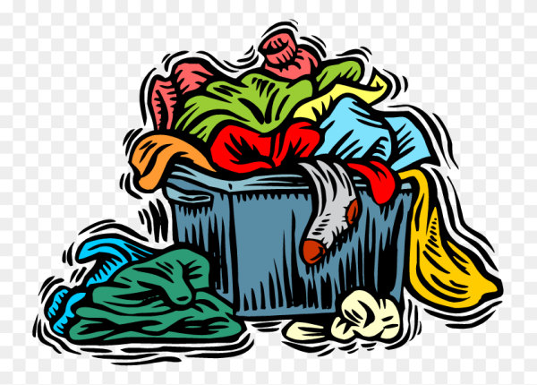 Грязные вещи рисунок