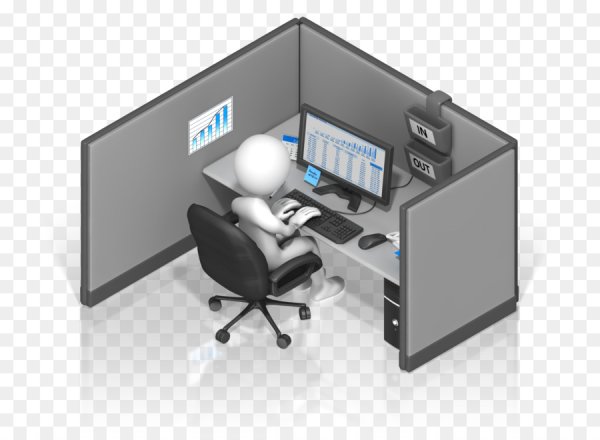 Офис на прозрачном фоне