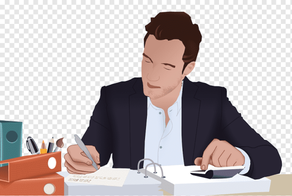 Мультяшный бизнесмен