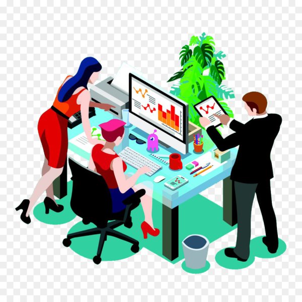 Люди в офисе клипарт