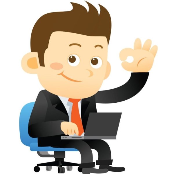 Мультяшный бизнесмен