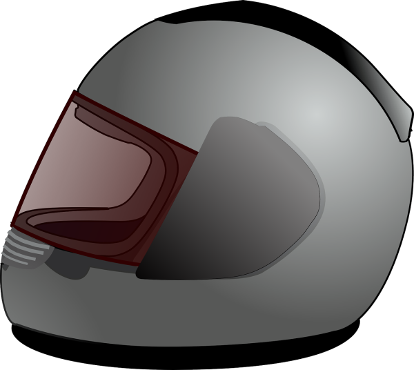 Шлем-визор мото вектор