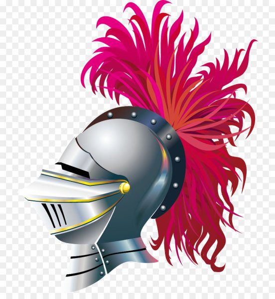 Рыцарский шлем с плюмажем