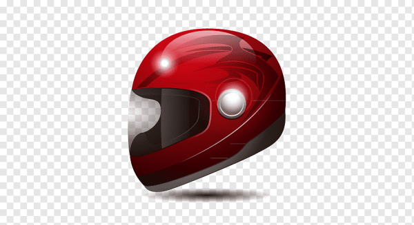 Мотошлем вектор красный