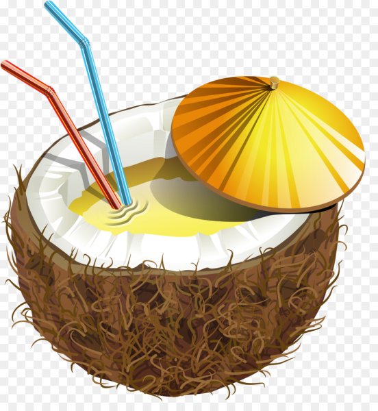 Коктейли Кокос иллюстрация