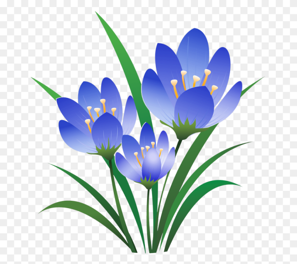 Весенние цветы мультяшные