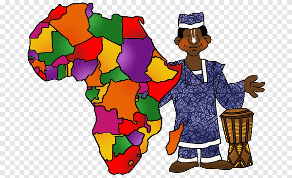 Африка на прозрачном фоне