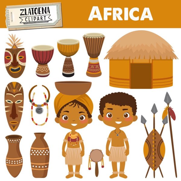 Африканские сувениры рисунки