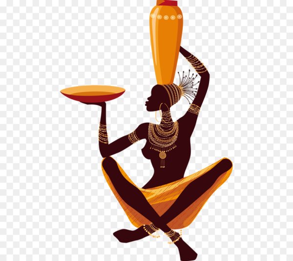 Силуэт африканской женщины