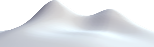 Снежные сугробы на прозрачном фоне