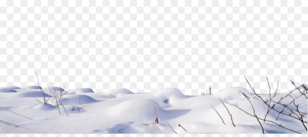 Снежные сугробы на прозрачном фоне