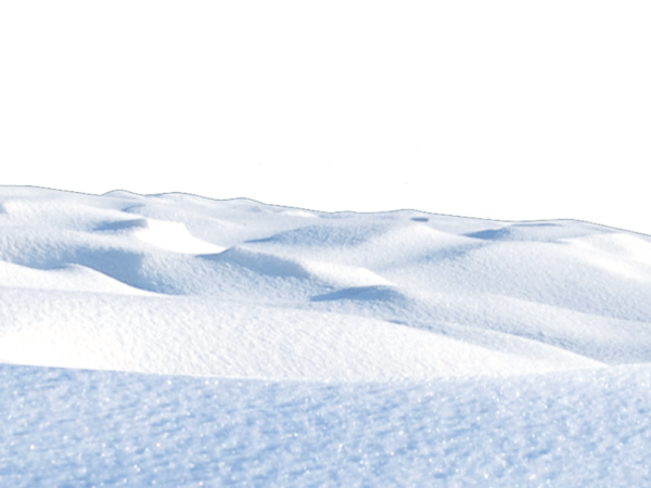 Снежные сугробы на прозрачном фоне