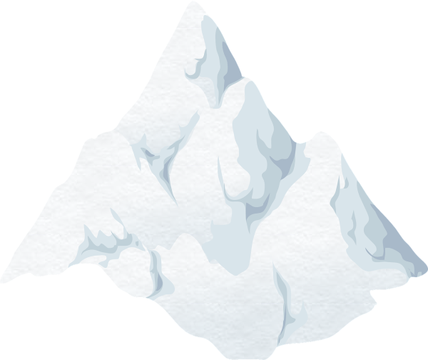 Сугроб на белом фоне