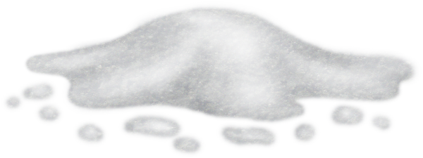 Сугробы снега на прозрачном фоне