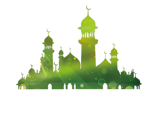 Мечеть на белом фоне