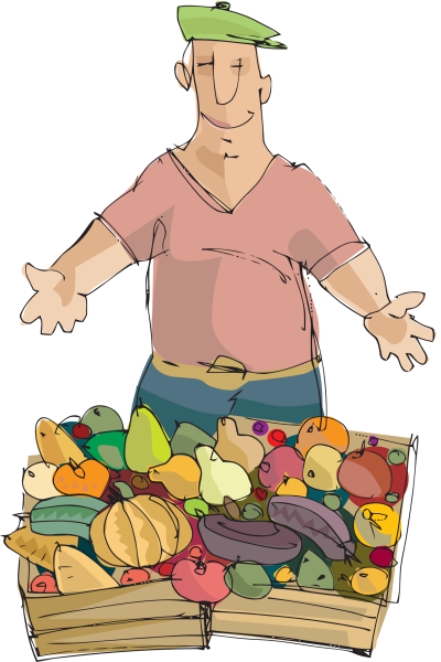 Продавец иллюстрация