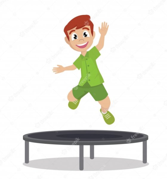Прыжки на батуте дети