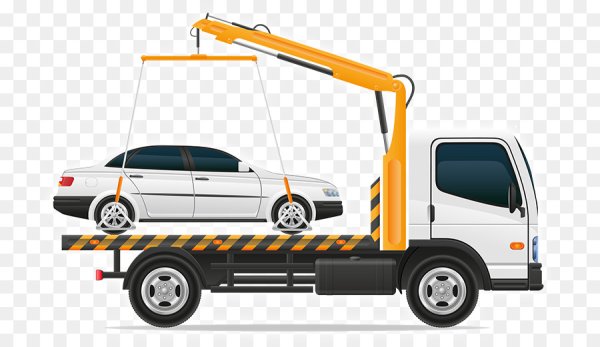 Эвакуатор на белом фоне
