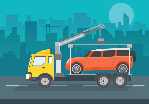 Эвакуатор на прозрачном фоне