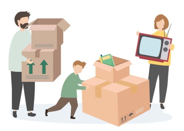 Переезд вектор