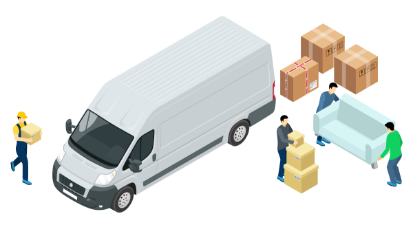 Грузоперевозки иллюстрация