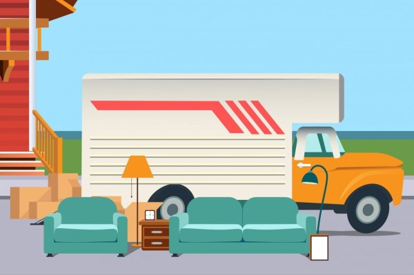 Переезд иллюстрация