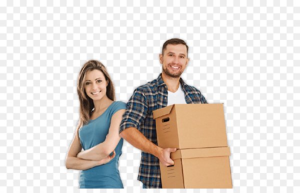 Покупатели с коробками