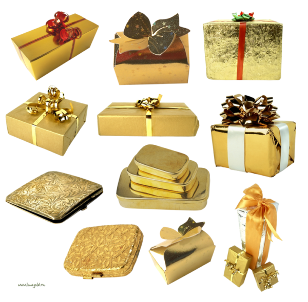 Подарочная упаковка Золотая