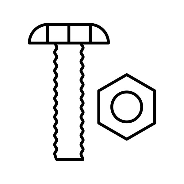 Болт трафарет